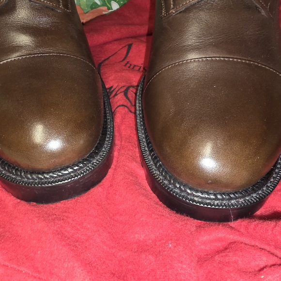 Christian Louboutin Women's Brown Leather Boots Size 42 11 - Picture 13 of 16